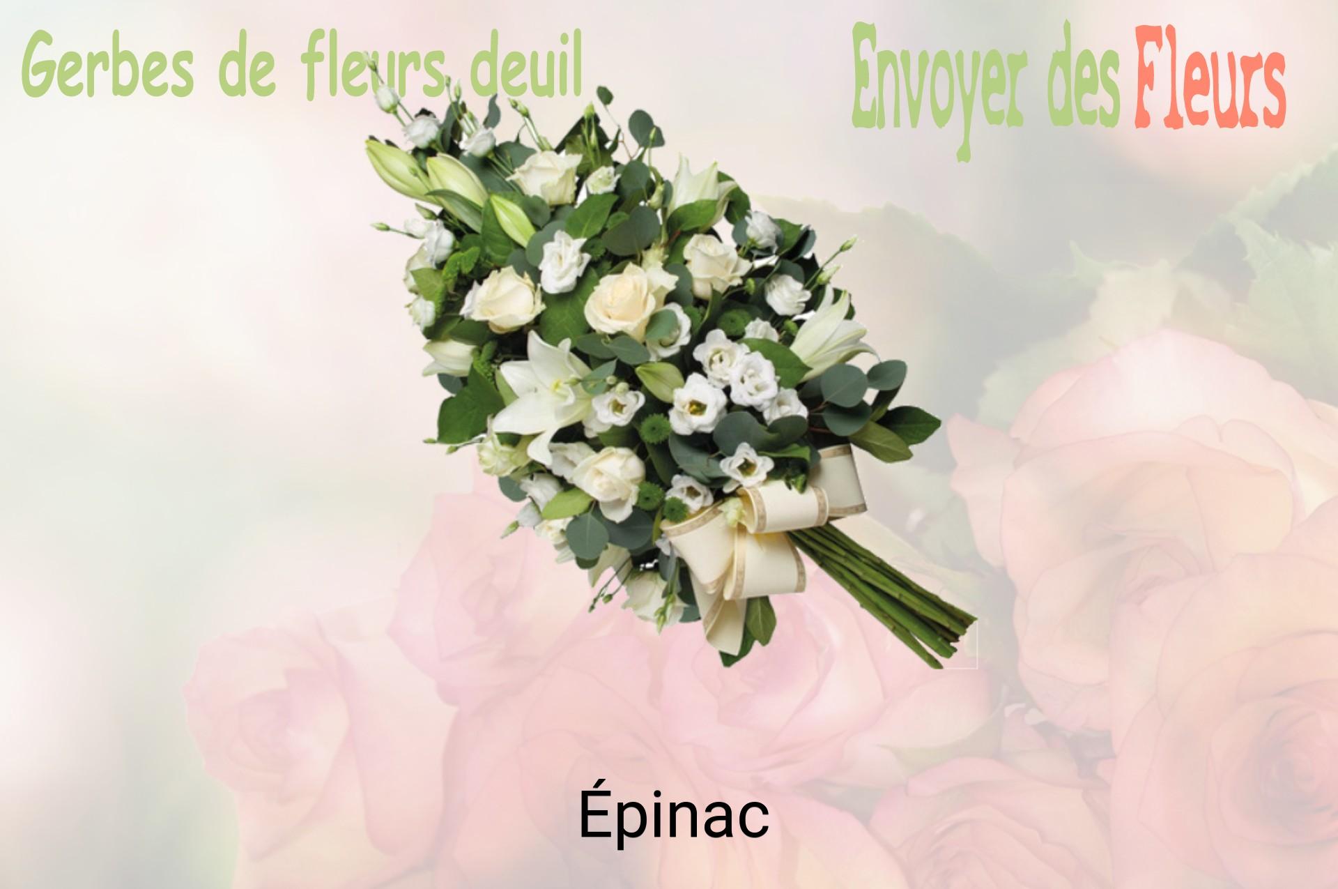 Gerbe de fleurs de deuil livrée à Épinac